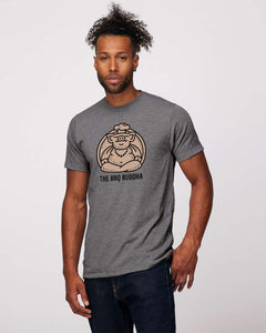 Heather Charcoal - The BBQ Buddha Short Sleeve Tri-Blend T-Shirt